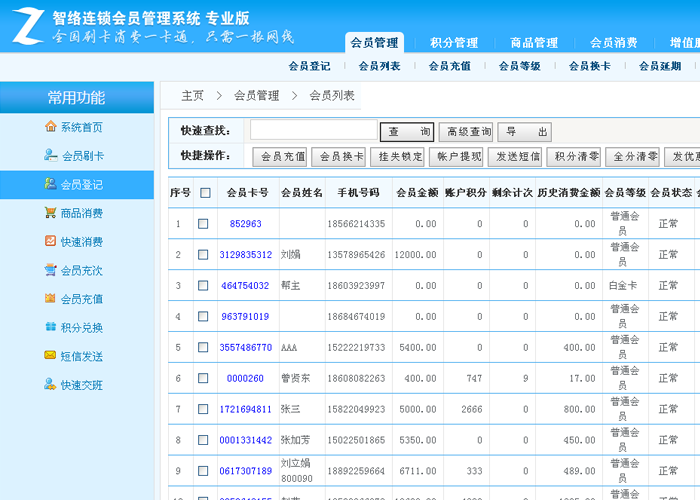 智絡連鎖會員管理系統(tǒng)